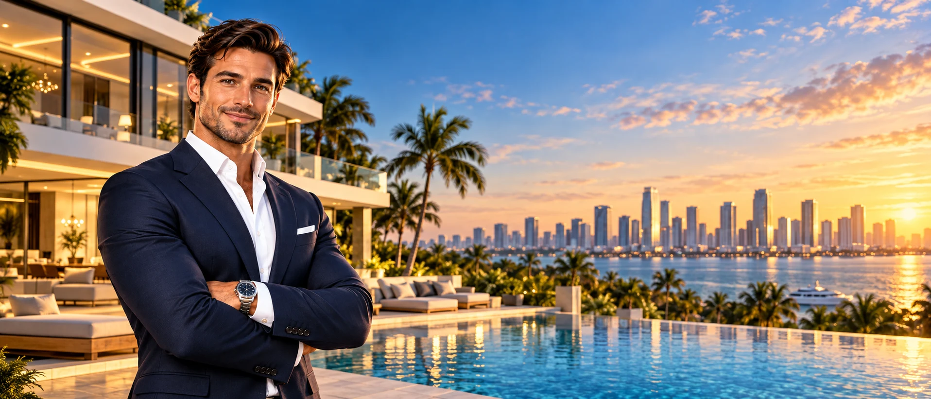 Luxury waterfront property with Max